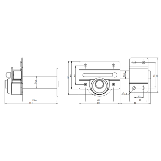 Sonra Long Throw Dead Lock - Single & Double Locking Rim Cylinder | 50mm & 70mm Gates